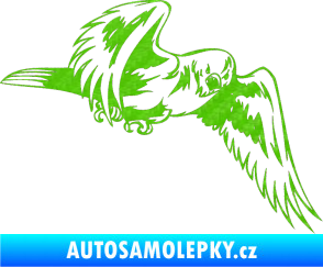 Samolepka Predators 036 pravá 3D karbon zelený kawasaki
