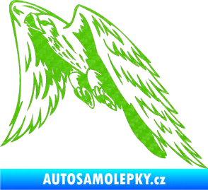 Samolepka Predators 090 levá sokol 3D karbon zelený kawasaki