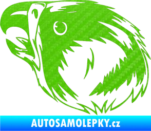 Samolepka Predators 095 levá 3D karbon zelený kawasaki