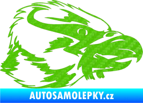 Samolepka Predators 099 pravá 3D karbon zelený kawasaki