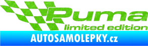 Samolepka Puma limited edition levá 3D karbon zelený kawasaki