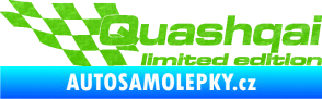 Samolepka Quashqai limited edition levá 3D karbon zelený kawasaki