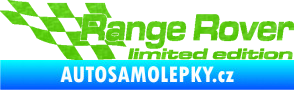 Samolepka Range Rover limited edition pravá 3D karbon zelený kawasaki
