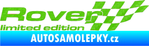 Samolepka Rover limited edition pravá 3D karbon zelený kawasaki
