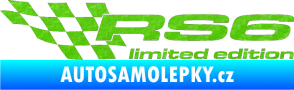 Samolepka RS6 limited edition levá 3D karbon zelený kawasaki