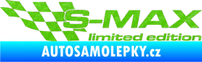 Samolepka S-MAX limited edition levá 3D karbon zelený kawasaki