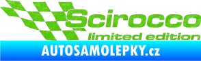 Samolepka Scirocco limited edition levá 3D karbon zelený kawasaki