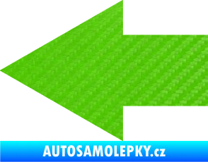 Samolepka Šipka 001 levá ikonka 3D karbon zelený kawasaki