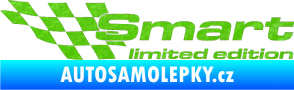 Samolepka Smart limited edition levá 3D karbon zelený kawasaki