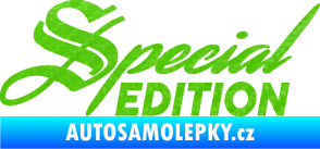 Samolepka Special edition 004 3D karbon zelený kawasaki
