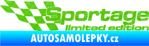 Samolepka Sportage limited edition levá 3D karbon zelený kawasaki