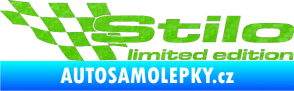 Samolepka Stilo limited edition levá 3D karbon zelený kawasaki