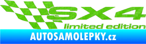Samolepka SX4 limited edition levá 3D karbon zelený kawasaki