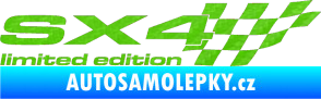 Samolepka SX4 limited edition pravá 3D karbon zelený kawasaki