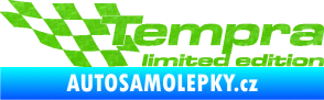 Samolepka Tempra limited edition levá 3D karbon zelený kawasaki