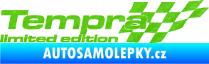 Samolepka Tempra limited edition pravá 3D karbon zelený kawasaki