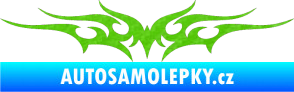 Samolepka Tetování 011 3D karbon zelený kawasaki