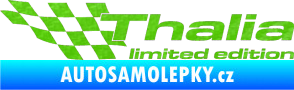 Samolepka Thalia limited edition levá 3D karbon zelený kawasaki