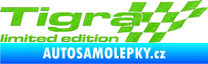 Samolepka Tigra limited edition pravá 3D karbon zelený kawasaki