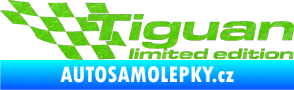 Samolepka Tiguan limited edition levá 3D karbon zelený kawasaki