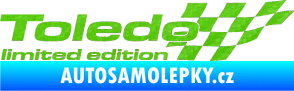 Samolepka Toledo limited edition pravá 3D karbon zelený kawasaki