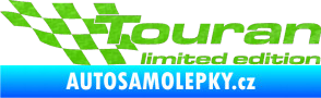 Samolepka Touran limited edition levá 3D karbon zelený kawasaki