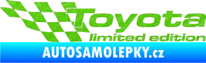 Samolepka Toyota limited edition levá 3D karbon zelený kawasaki