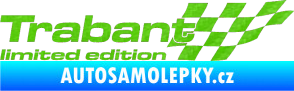 Samolepka Trabant limited edition pravá 3D karbon zelený kawasaki