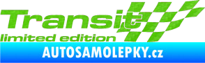 Samolepka Transit limited edition pravá 3D karbon zelený kawasaki