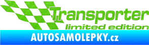 Samolepka Transporter limited edition levá 3D karbon zelený kawasaki