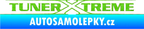 Samolepka Tuner extreme obrys 3D karbon zelený kawasaki