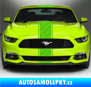 Samolepka Viper pruhy 1,5 cm + 20 cm + 1,5 cm 3D karbon zelený kawasaki