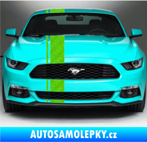 Samolepka Viper pruhy 2 cm + 15 cm 3D karbon zelený kawasaki