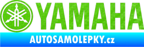 Samolepka Yamaha 001 3D karbon zelený kawasaki