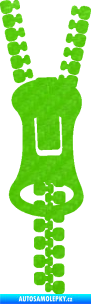 Samolepka Zip 001 levá 3D karbon zelený kawasaki