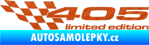 Samolepka 405 limited edition levá 3D karbon oranžový