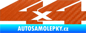 Samolepka 4x4 varianta 018 3D karbon oranžový
