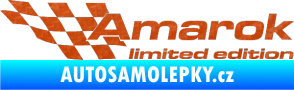 Samolepka Amarok limited edition levá 3D karbon oranžový