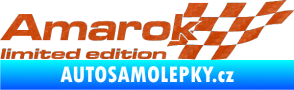 Samolepka Amarok limited edition pravá 3D karbon oranžový
