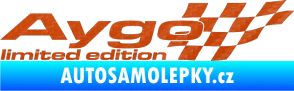 Samolepka Aygo limited edition pravá 3D karbon oranžový