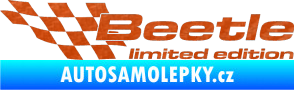Samolepka Beetle limited edition levá 3D karbon oranžový