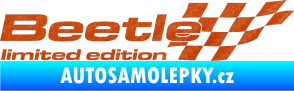 Samolepka Beetle limited edition pravá 3D karbon oranžový
