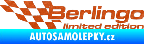 Samolepka Berlingo limited edition levá 3D karbon oranžový