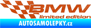Samolepka BMW limited edition levá 3D karbon oranžový