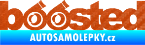 Samolepka Boosted turbo 3D karbon oranžový