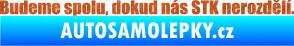 Samolepka Budeme spolu, dokud nás STK nerozdělí 3D karbon oranžový