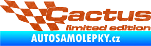 Samolepka Cactus limited edition levá 3D karbon oranžový