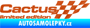 Samolepka Cactus limited edition pravá 3D karbon oranžový