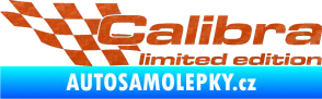 Samolepka Calibra limited edition levá 3D karbon oranžový