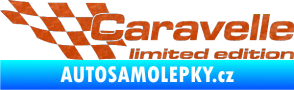 Samolepka Caravelle limited edition levá 3D karbon oranžový